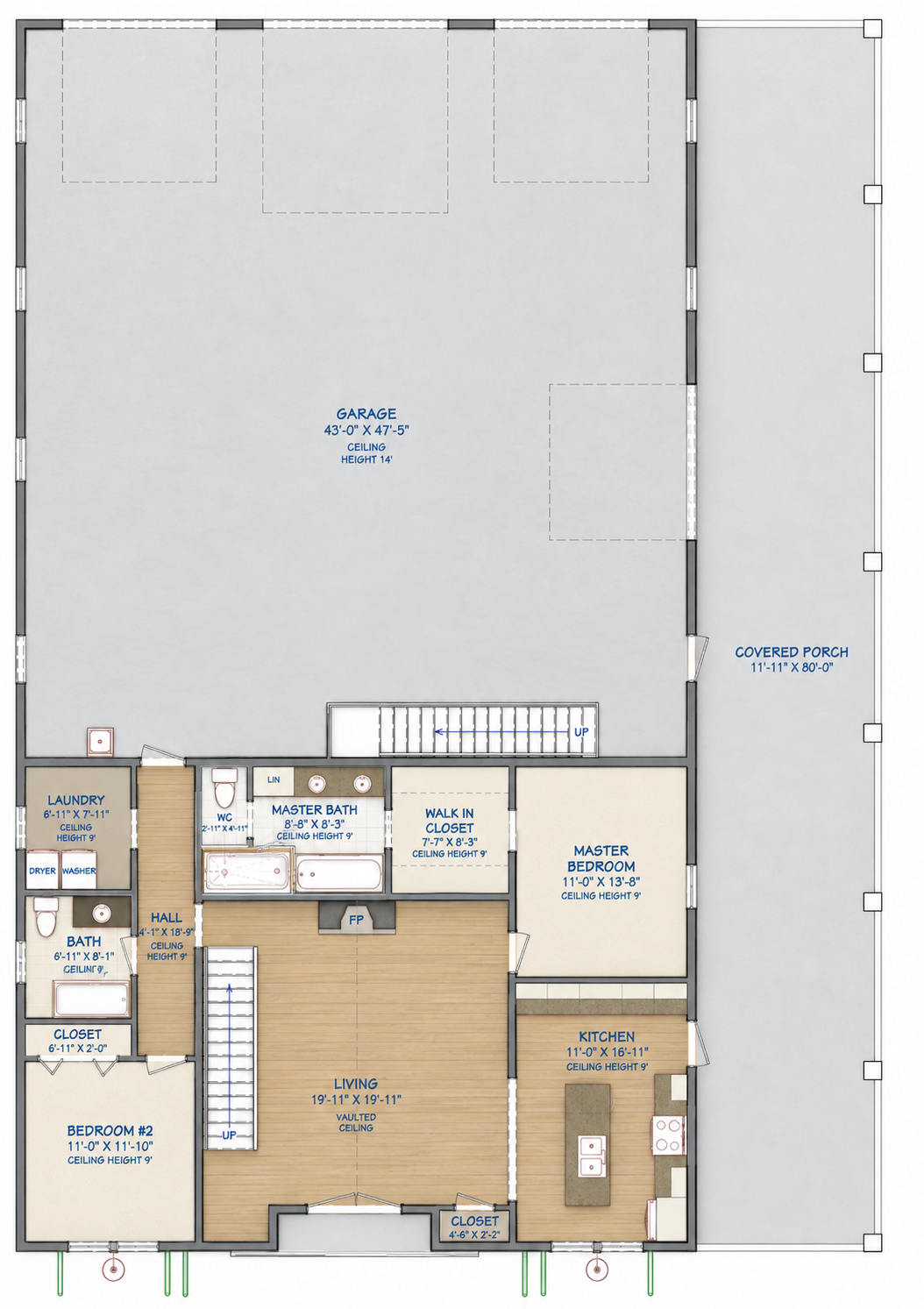 Barndominium Plan B1853 barndominium house plan – 1853 sq ft, 3 bed, 2.0 bath