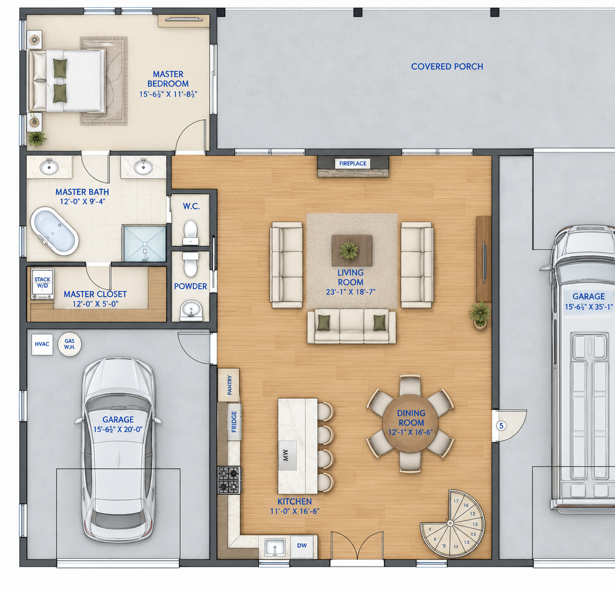 Barndominium Plan B2174 barndominium house plan – 2174 sq ft, 3 bed, 3.5 bath
