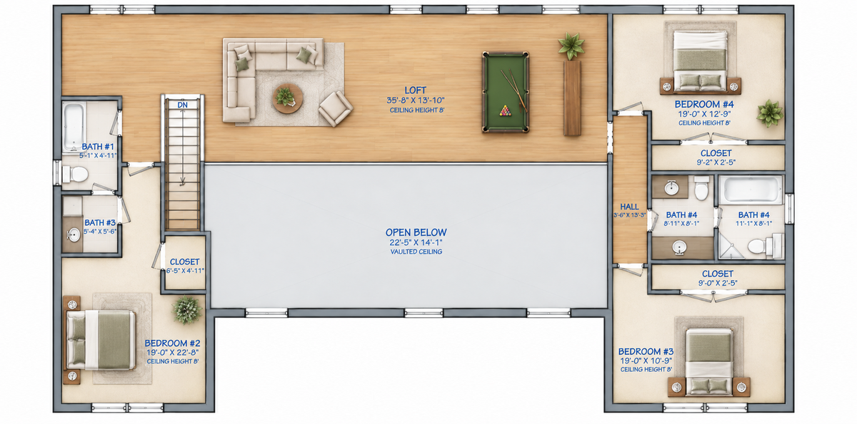 Barndominium Plan B3075