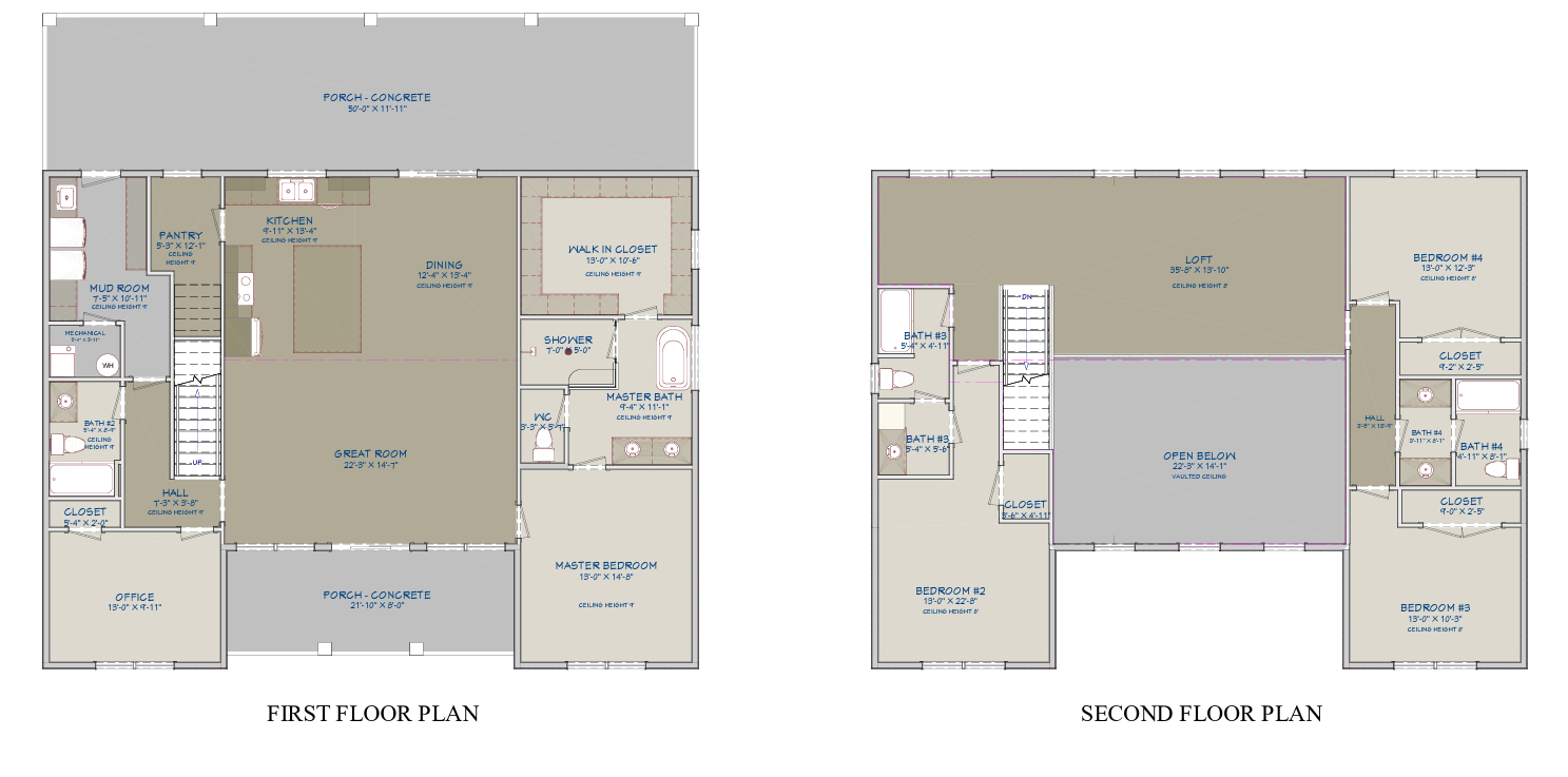 Barndominium Plan B3075 barndominium house plan – 3075 sq ft, 4 bed, 4.0 bath
