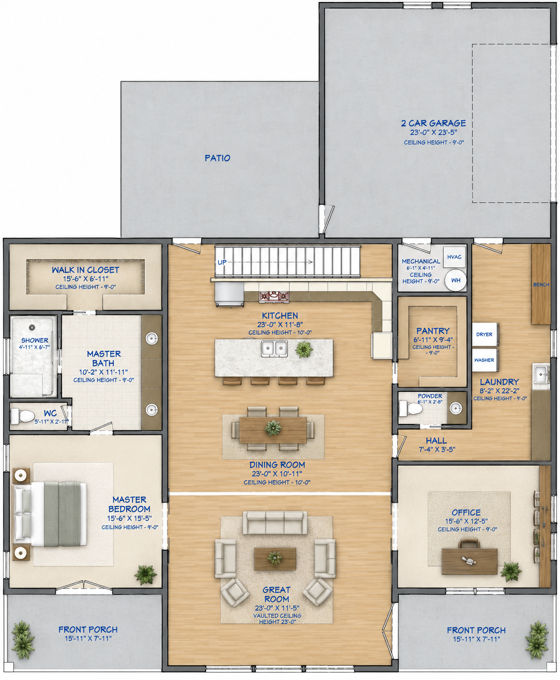 Barndominium Plan B3150 barndominium house plan – 3150 sq ft, 3 bed, 2.5 bath