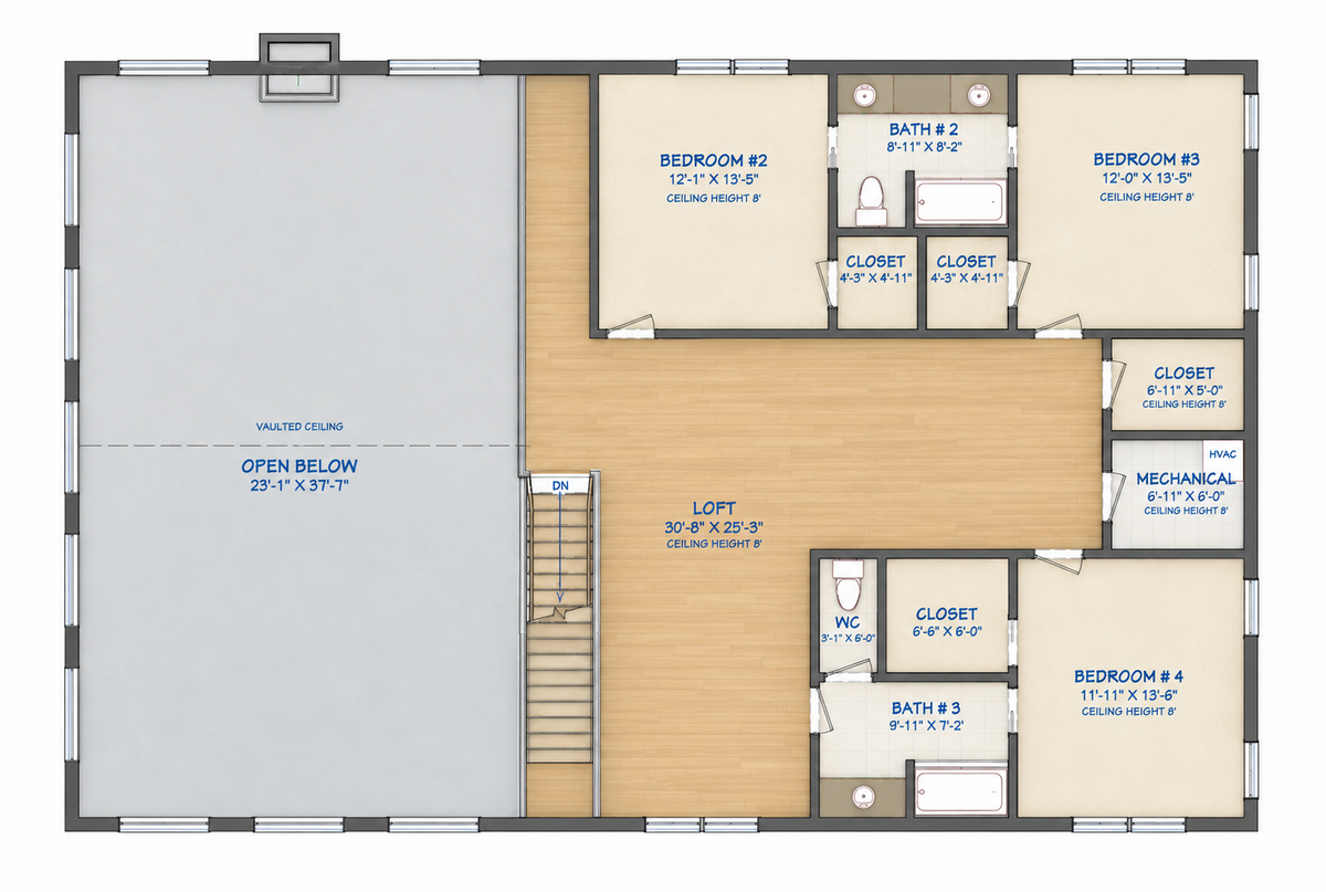 Barndominium Plan B3945