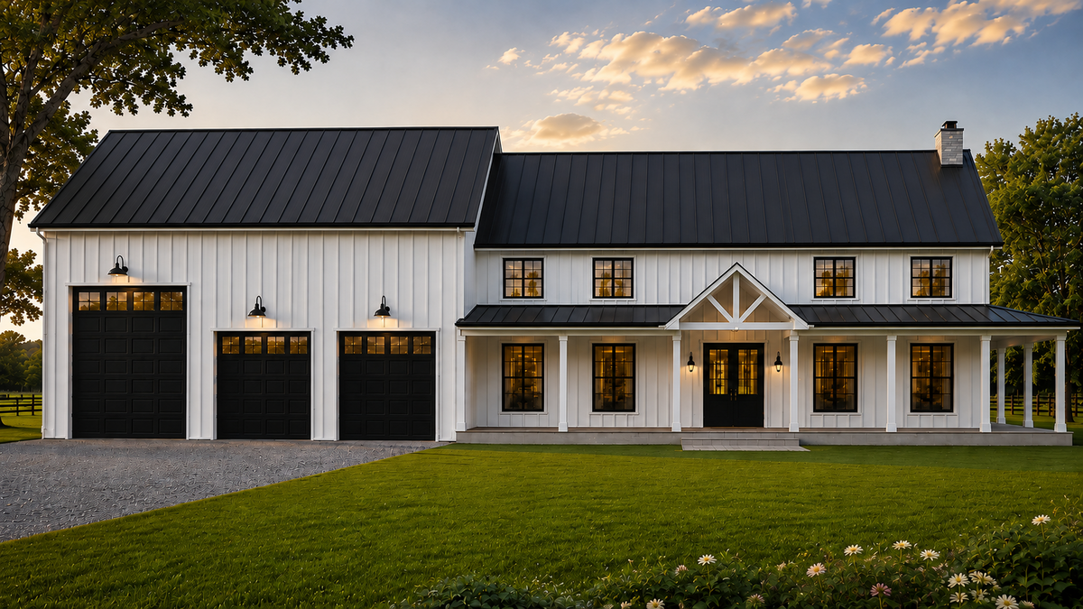Barndominium B5550-P barndominium house plan – 6749 sq ft, 4 bed, 3.5 bath