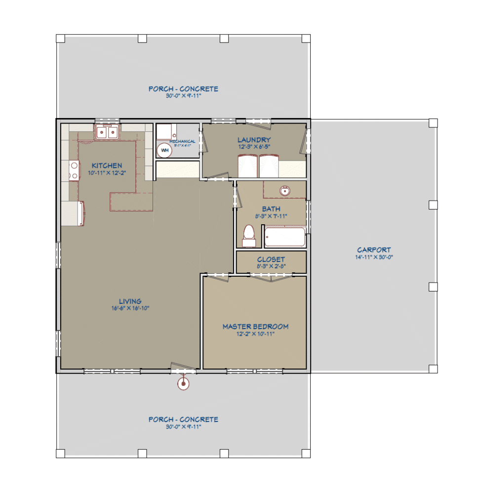 Barndominium Plan B900