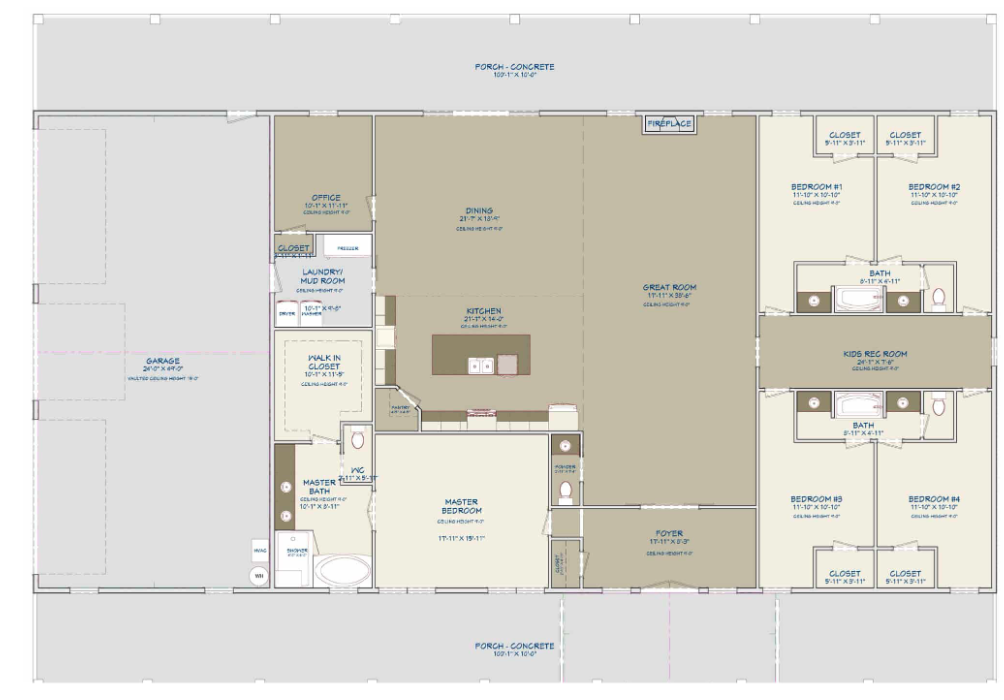 Barndominium Plan B3755