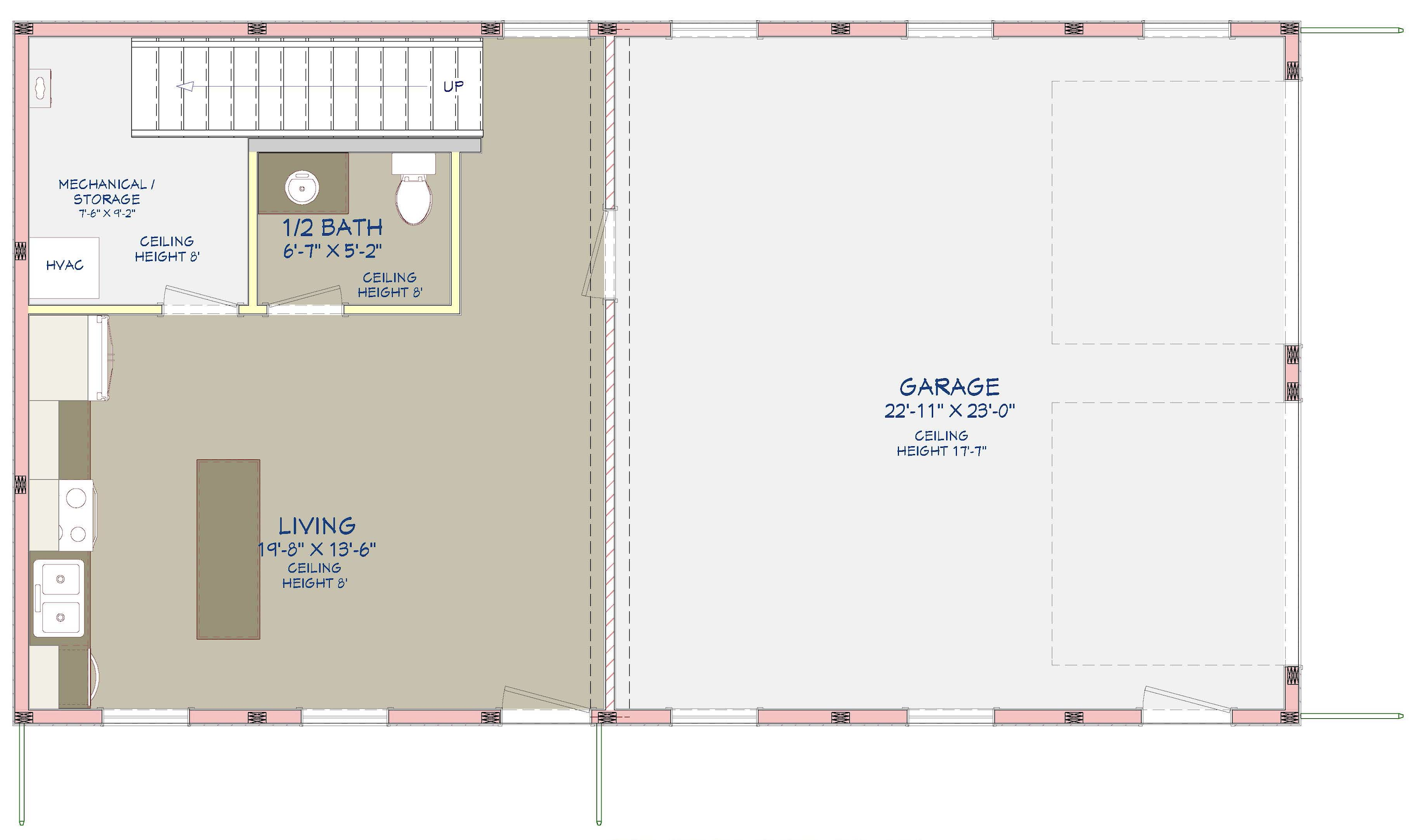 Barndominium Plan B960