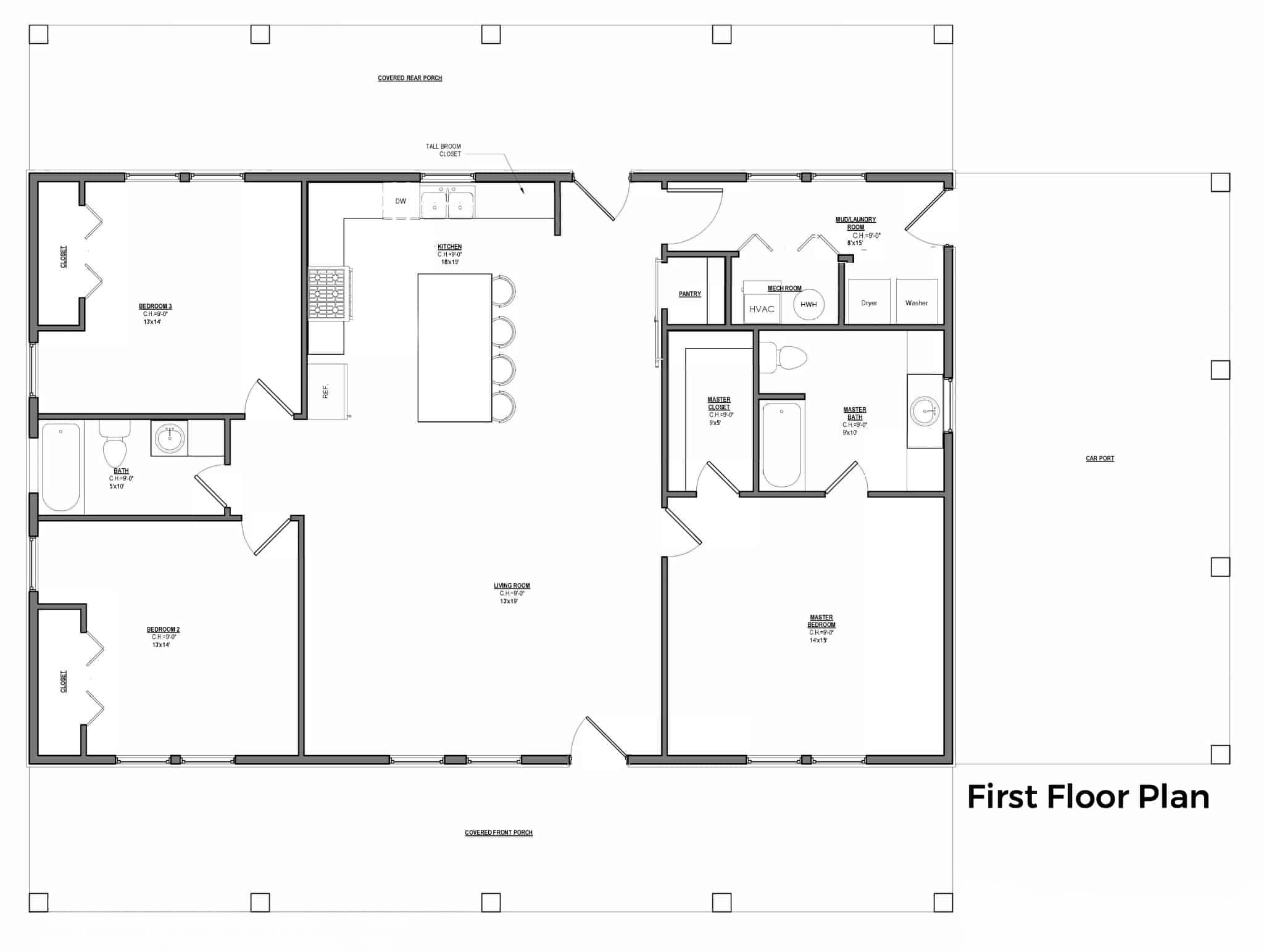 Barndominium Plan B1600