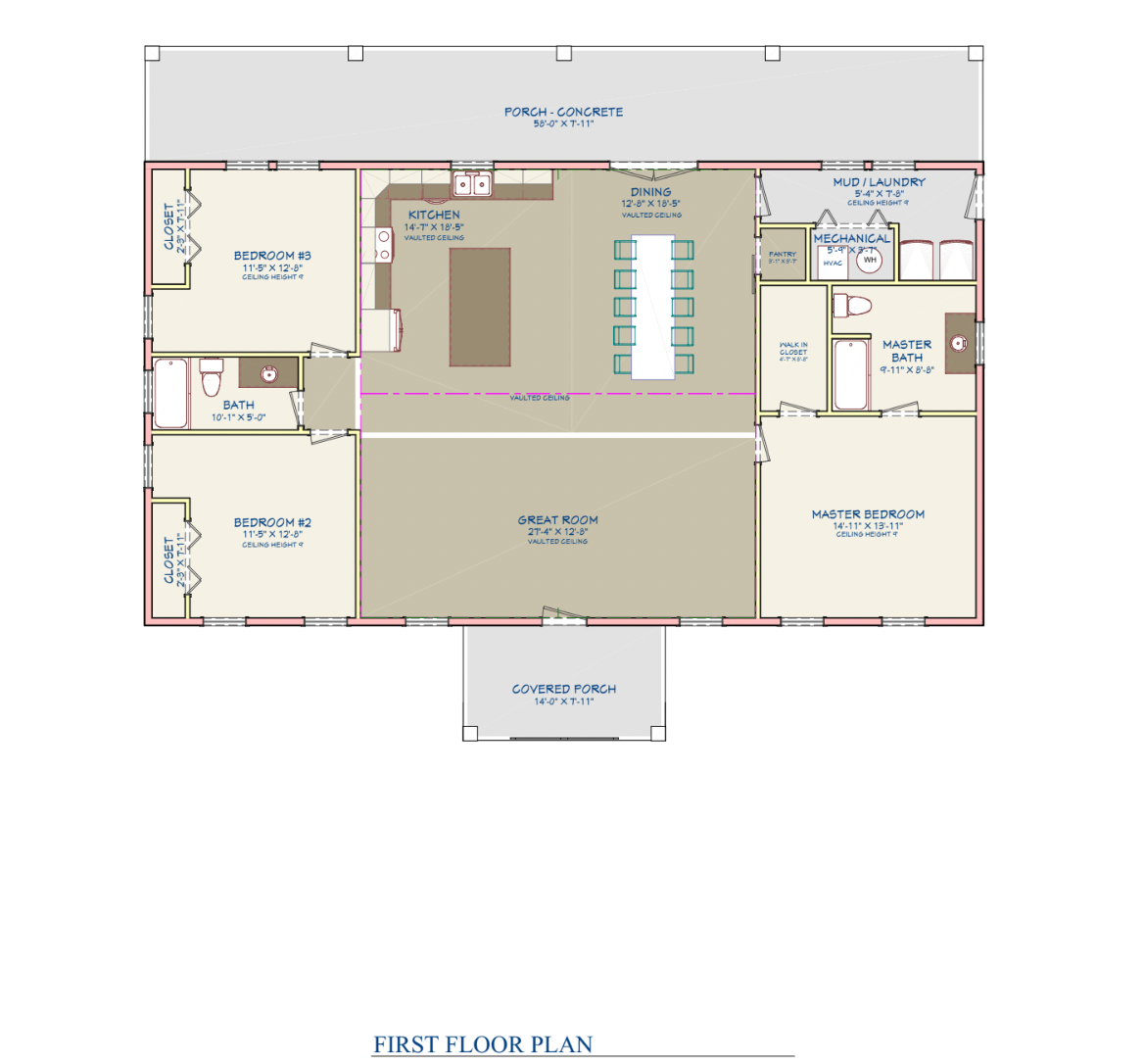 Barndominium Plan B1855