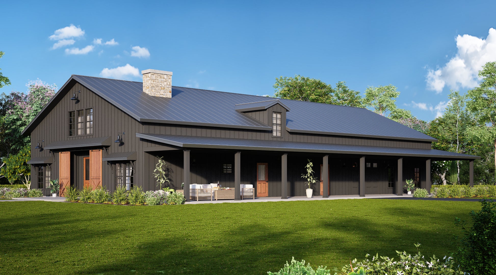Barndominium Plan B2145 | 3 Bed, 3 Bath Floor Pan