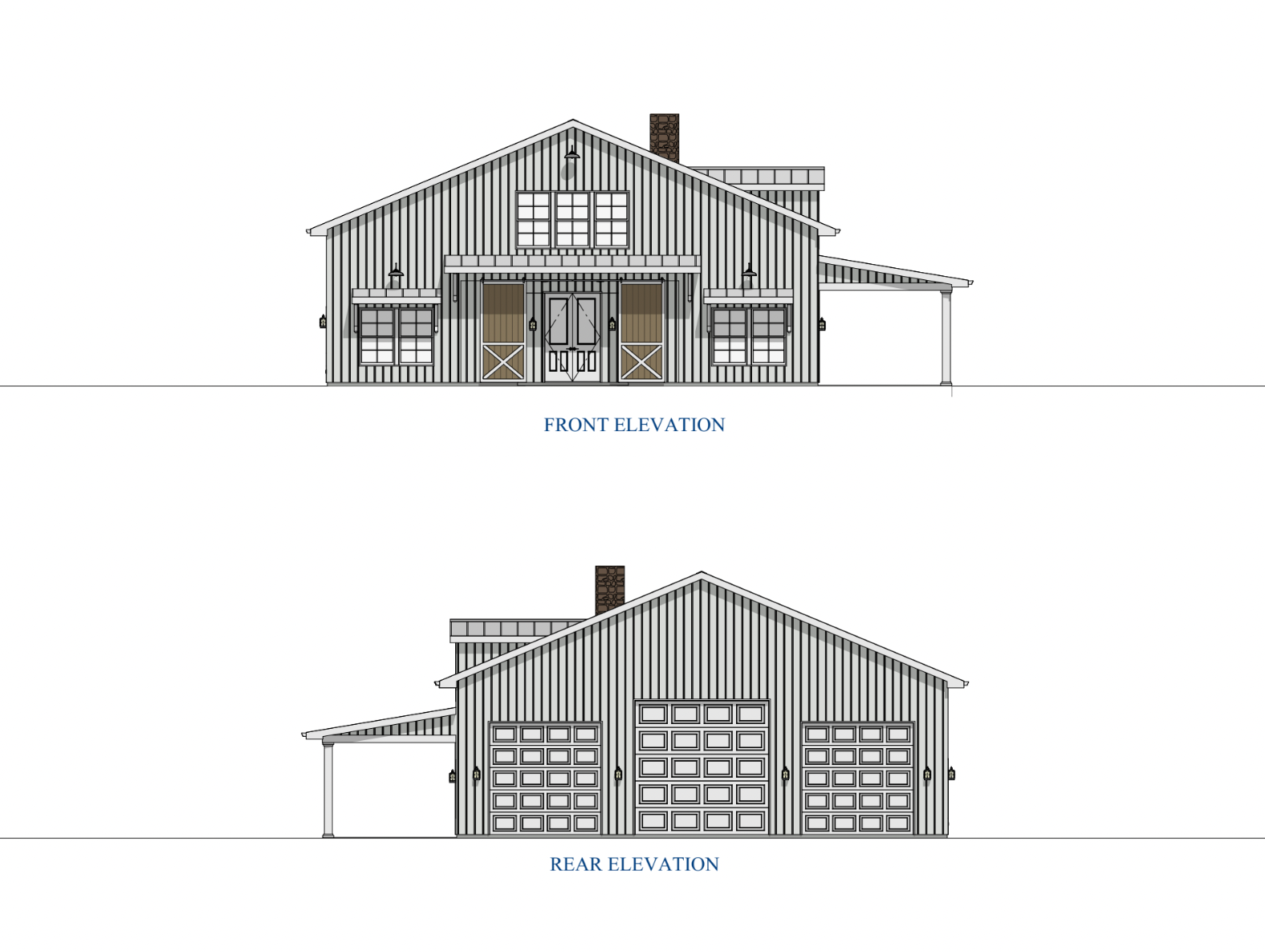 Barndominium Plan B2145 | 3 Bed, 3 Bath Floor Pan