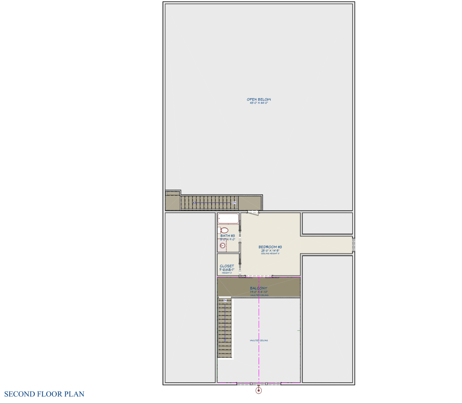 Barndominium Plan B2145 | 3 Bed, 3 Bath Floor Pan