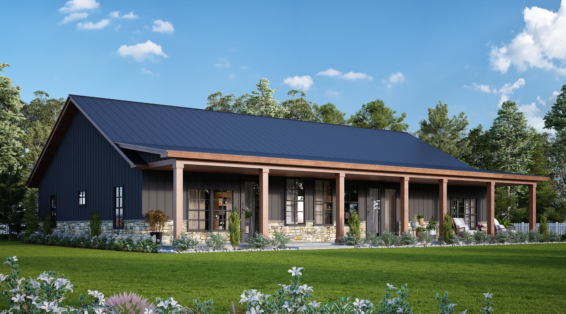 40x60 barndominium floor plan exterior example