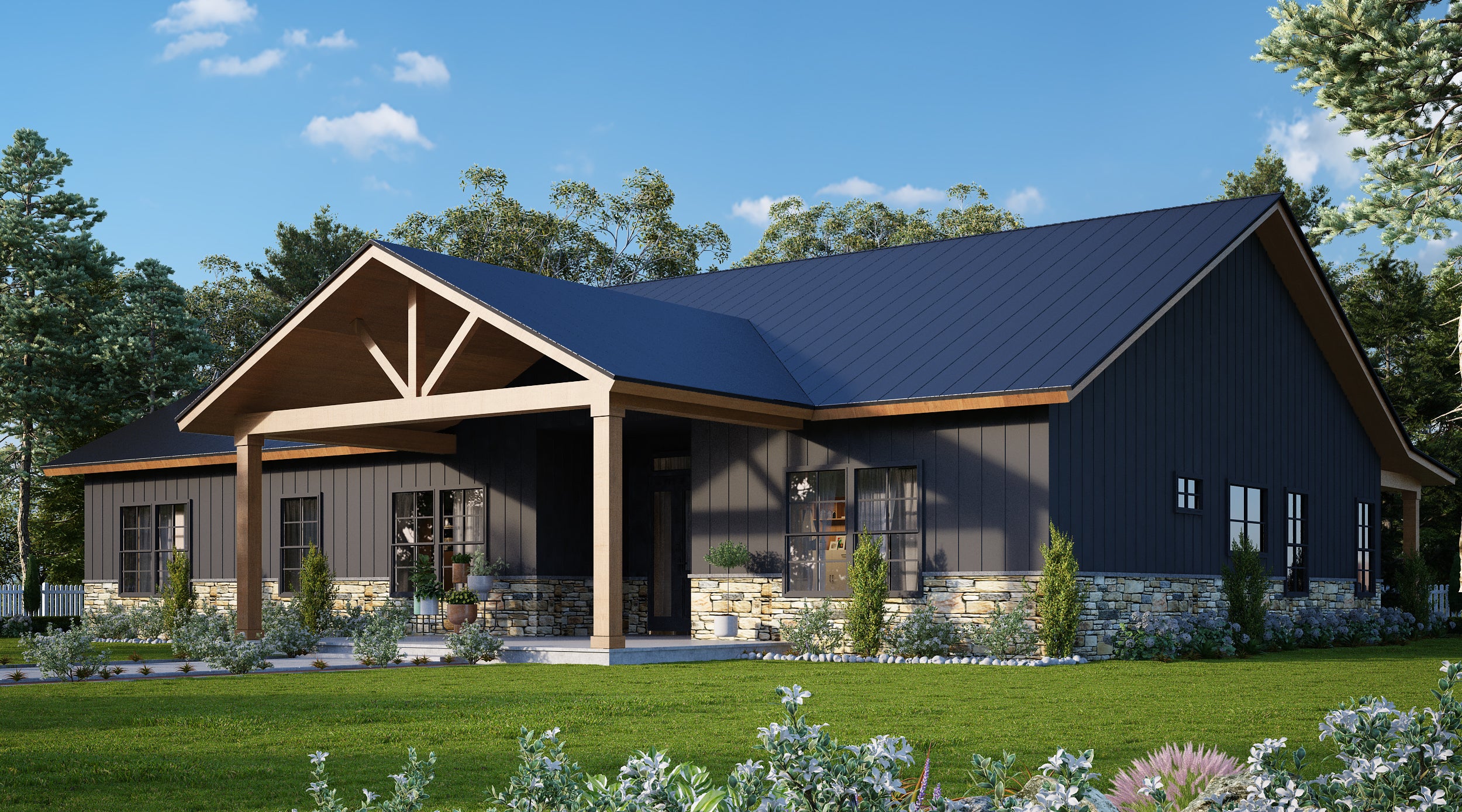 Barndominium Plan B2334 | 4 Bedroom 40x60 Floor Plan