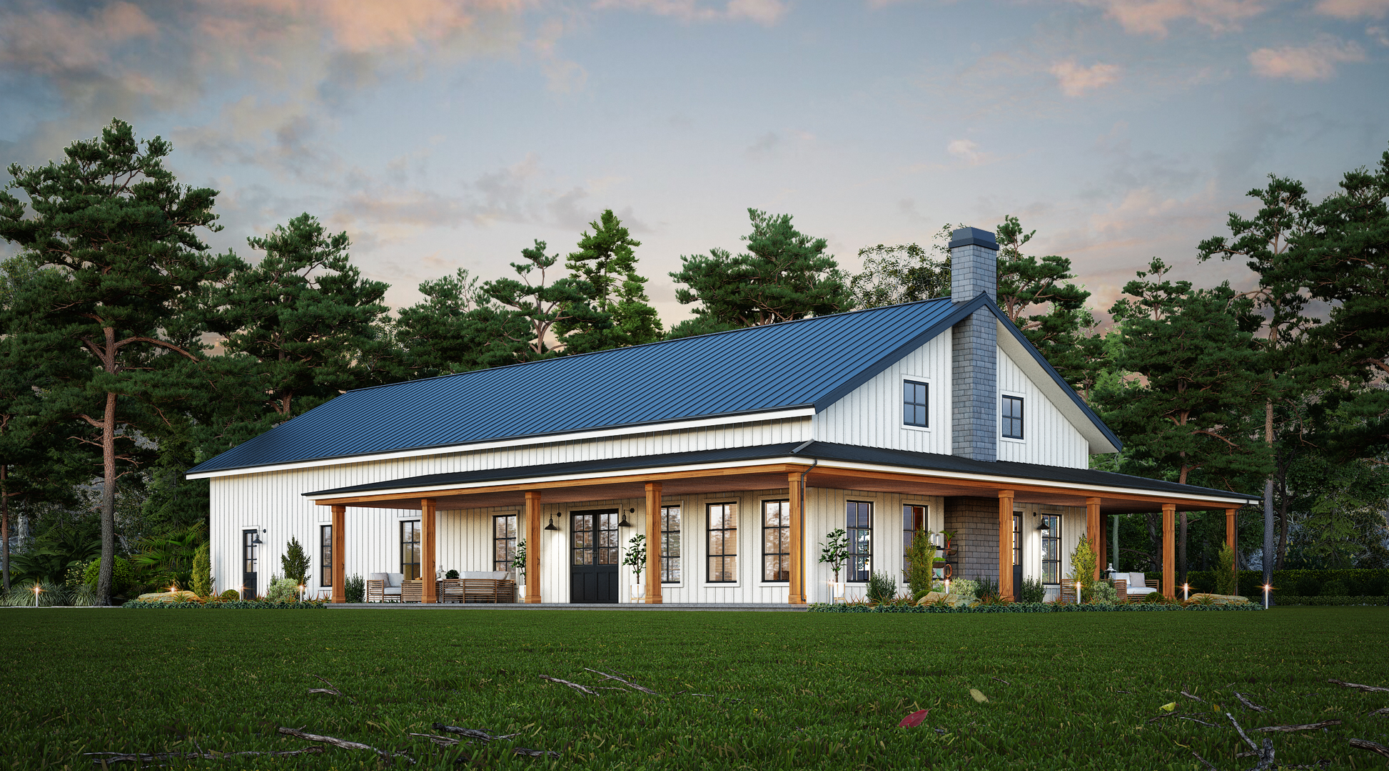 Barndominium Plan B2664 with Shop Floor Plan